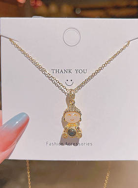 钛钢项链女2024年国风潮设计感弥