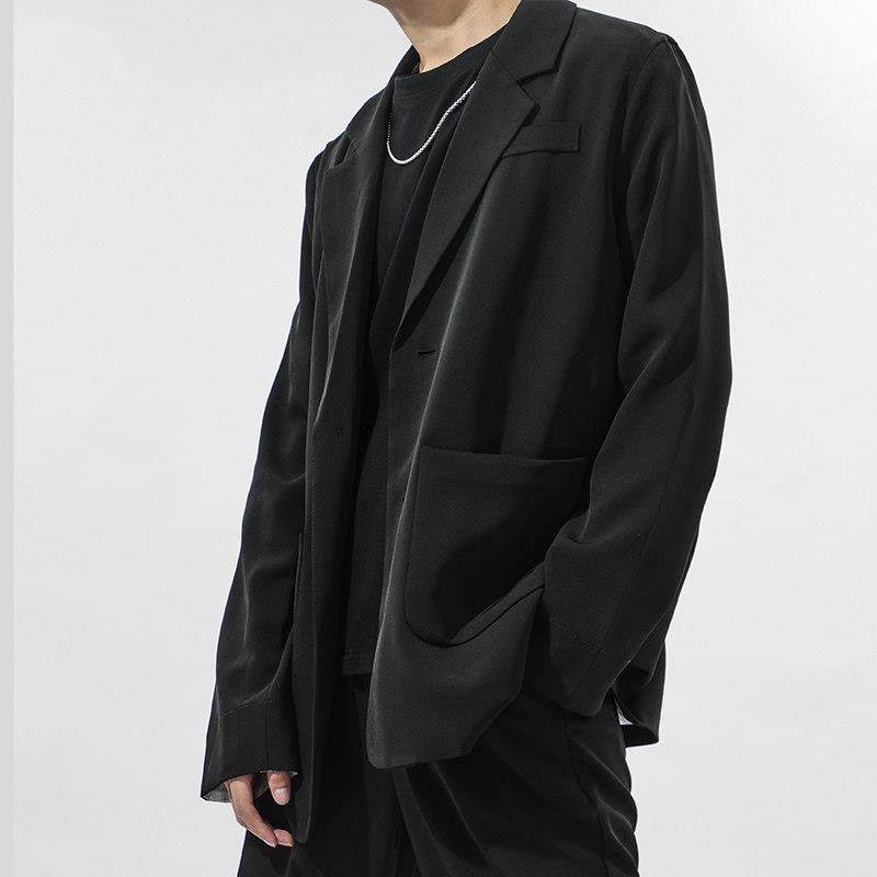 休闲西装外套男秋冬季韩版潮流宽松dk制服长袖上衣服男痞帅小西装,淘宝优惠券,粉丝福利购,淘宝优惠卷