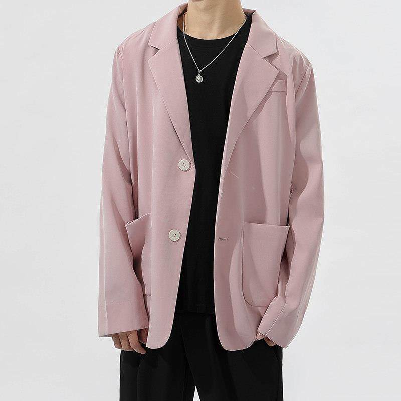 休闲西装外套男秋冬季韩版潮流宽松dk制服长袖上衣服男痞帅小西装,淘宝优惠券,粉丝福利购,淘宝优惠卷