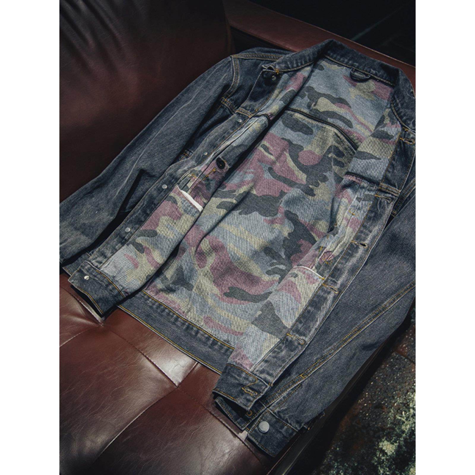 时尚品牌它不偏斜纹牛仔夹克男士宽松大码在韩国风格时髦的春秋季,淘宝优惠券,粉丝福利购,淘宝优惠卷