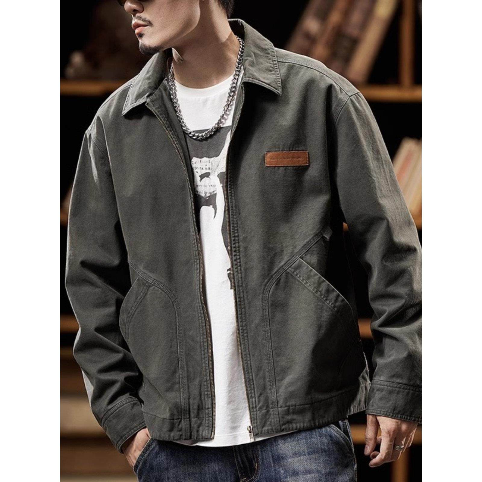 it Afternnaths潮牌工装外套男秋冬夹棉美式覆古痞帅纯棉防风夹克,淘宝优惠券,粉丝福利购,淘宝优惠卷