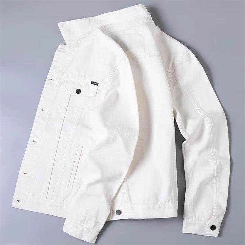 香港2025新款高端白色牛仔外套男士夹克衣休闲男装潮牌牛仔衣春秋,淘宝优惠券,粉丝福利购,淘宝优惠卷