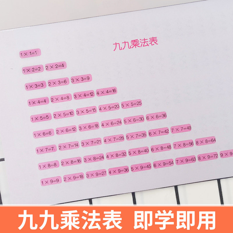 九九乘除法练习册一二三年级练习暑假作业联系每日一练书法用品,淘宝优惠券,粉丝福利购,淘宝优惠卷