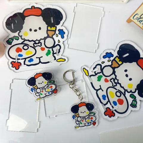 大容量桌面钥匙扣亚克力收纳盒宿舍文具PP夹笔筒透明帕恰狗,淘宝优惠券,粉丝福利购,淘宝优惠卷