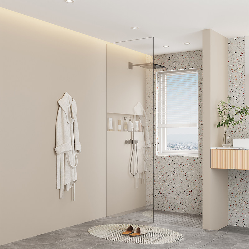Factory direct sales of frameless partitions for shower rooms made in Foshan