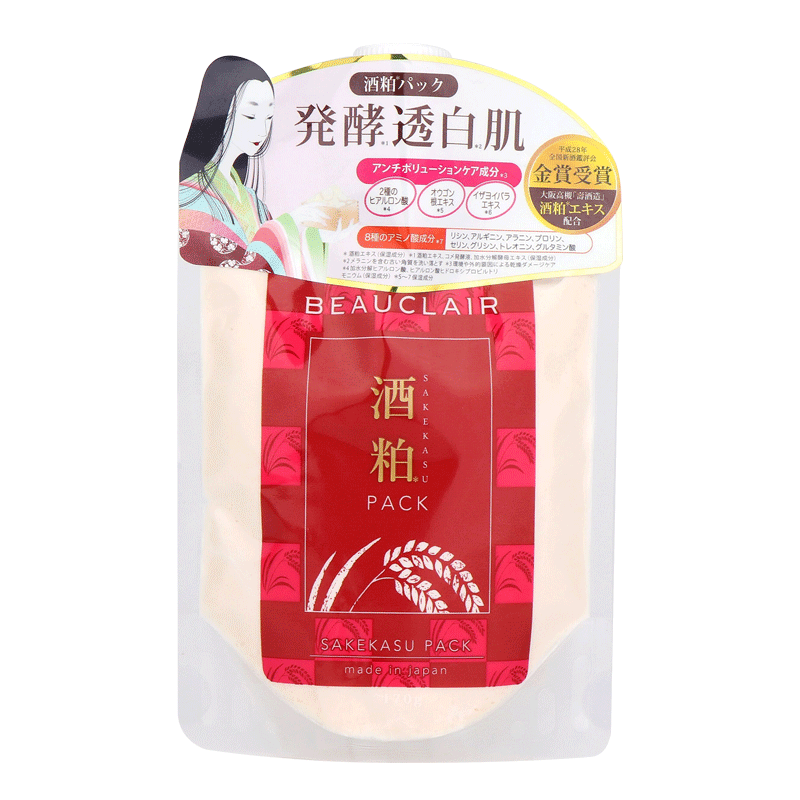 日本雪美清酒粕面膜泥膏状水洗涂抹式美白补水去黄去暗沉提亮肤色 日本雪美清酒粕面膜泥膏状水洗涂抹式美白补水去黄去暗沉提亮肤色