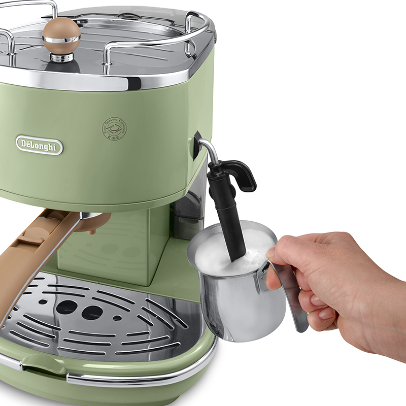 delonghi/德龙 ECO310 意式半自动家用小型 复古咖啡机泵压式现磨 - 图3