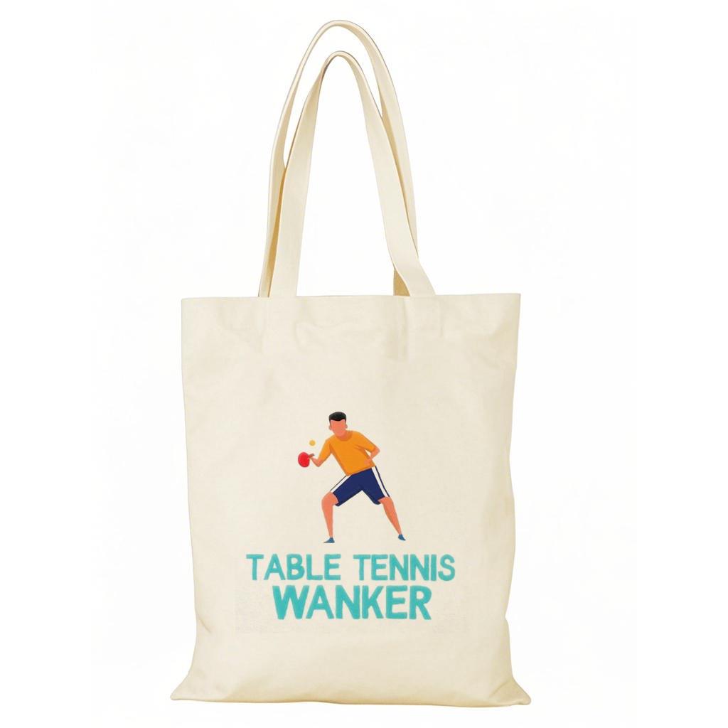 Table Tennis table tennis canvas bag sports canvas bag custom large capacity environmentally friendly shopping bag for outing