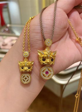 招财貔貅新中式国风吊坠镶钻复古闪耀财气环绕财运滚滚2025新款
