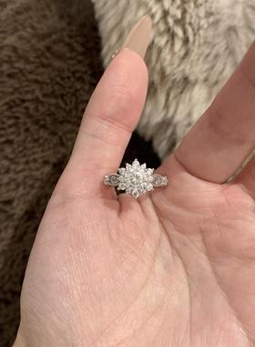 【星悦】璀璨星河小众设计蕾丝花边戒指女轻奢高级感结婚婚戒指环