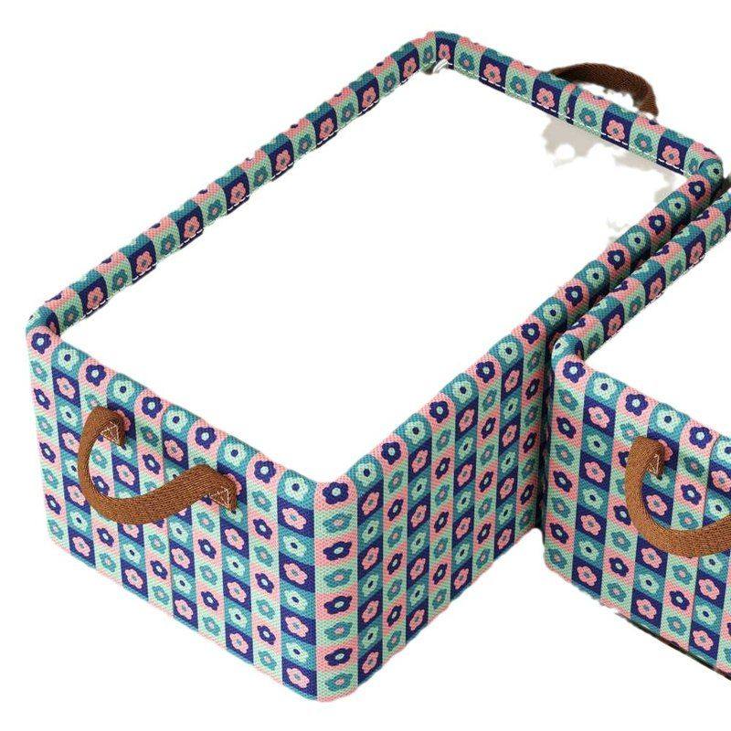 分层布艺家用裤子神器整理盒衣柜千鸟格储物衣服收纳箱筐抽屉衣物 - 图3