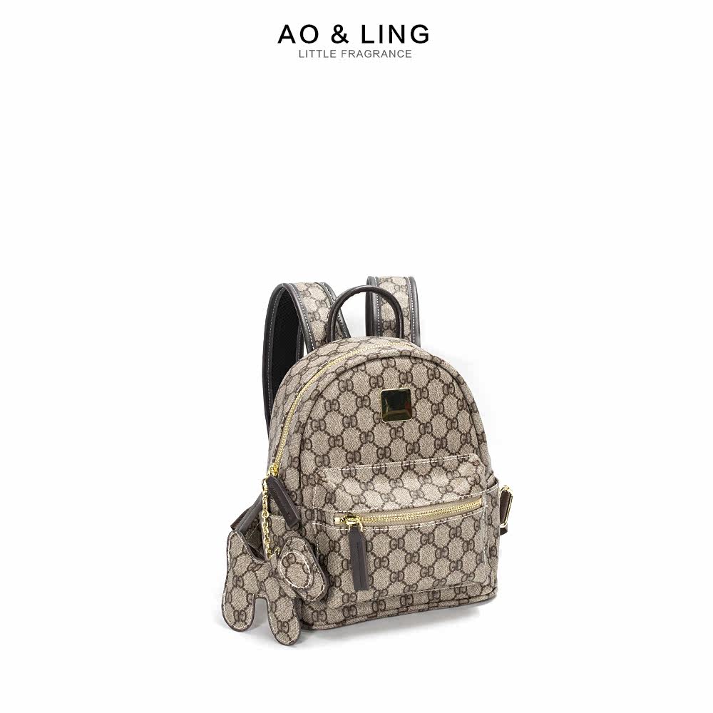 小mk2020新款大容量百搭旅行双肩包 奥翎双肩背包