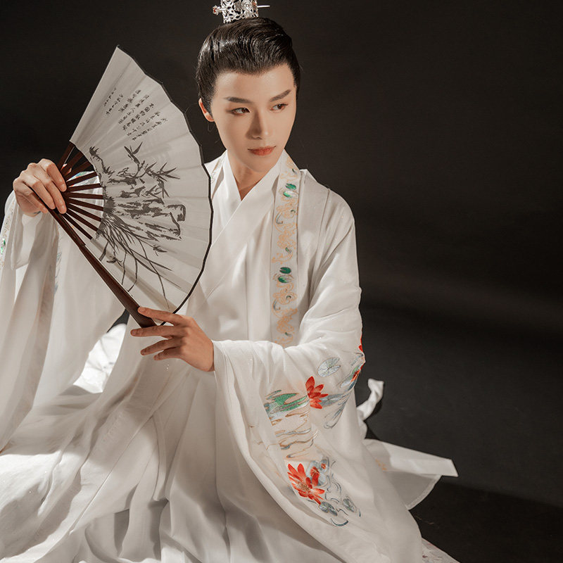 序绘原创锦鲤重工绣花大袖披风汉服 序绘汉服