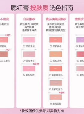 BBIA腮红膏01柔和粉滋润贴肤