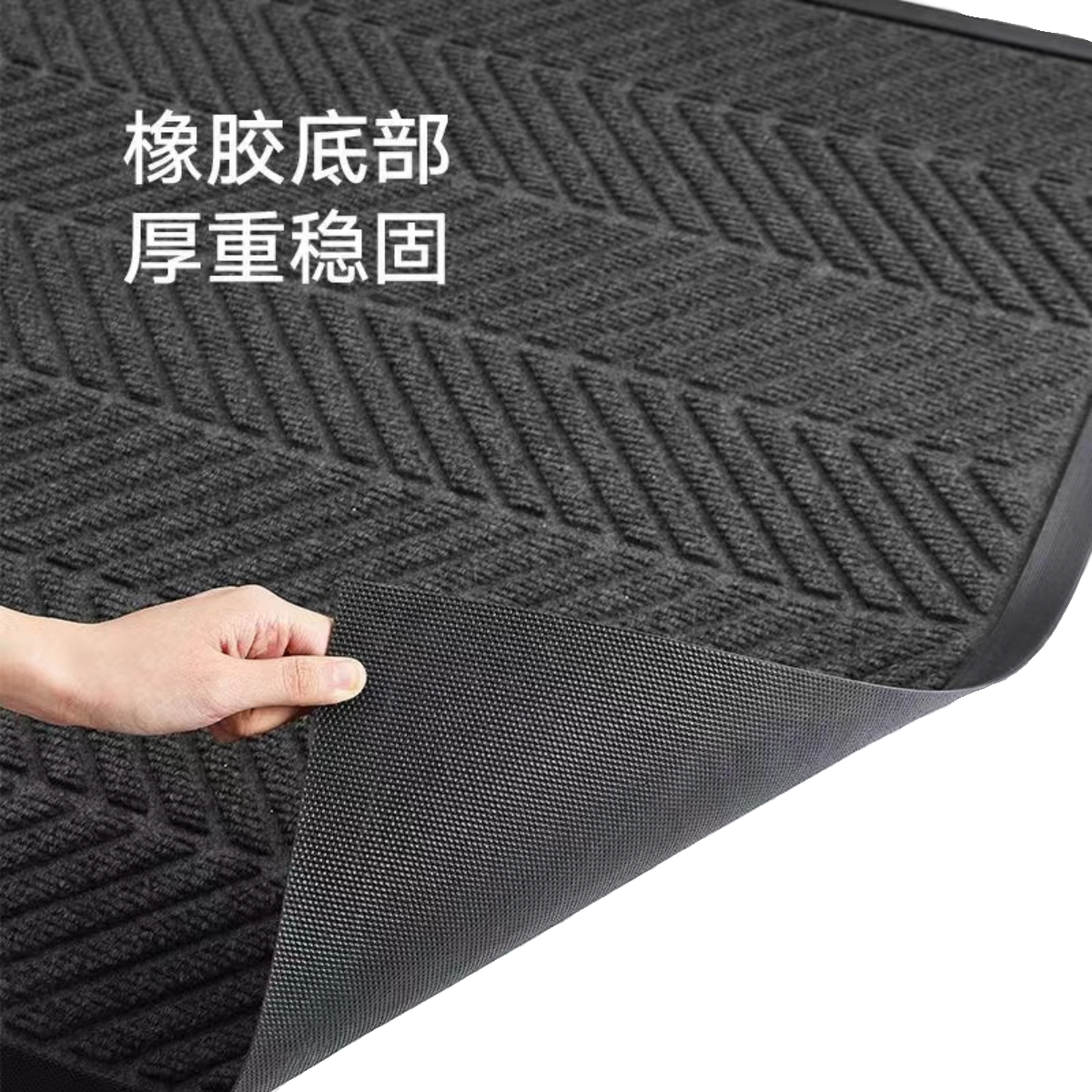 商用大门口地垫防滑耐磨地毯轮胎纹脚垫家用入户门垫可裁剪进门垫-图3