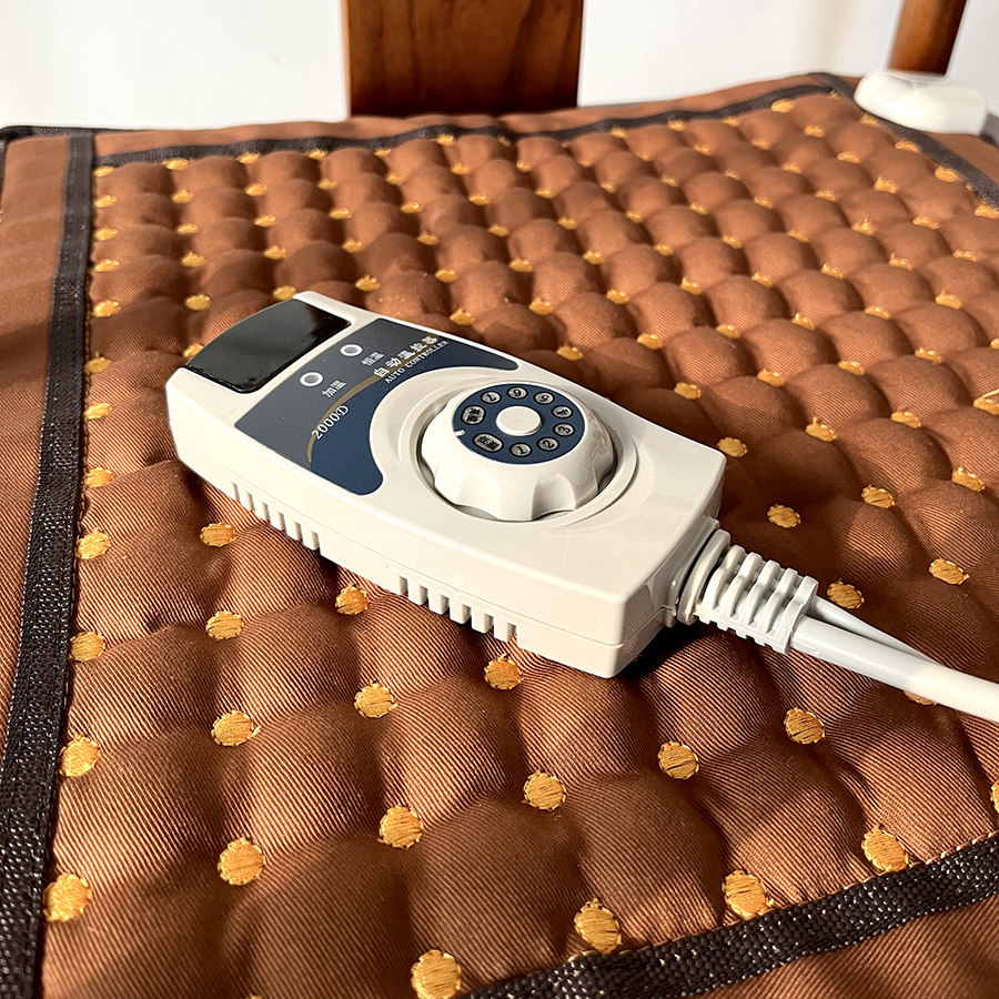 电加热坐垫原始点黄土球暖炕理疗加热温敷负离子家用办公久坐神器