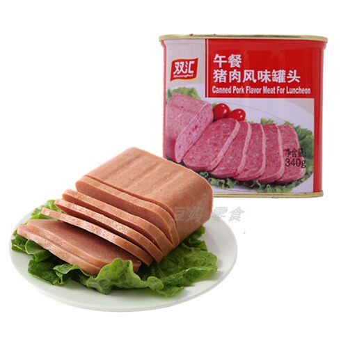 双汇午餐猪肉风味罐头340g整箱20罐涮火锅配菜即食火腿肠泡面搭档 - 图3