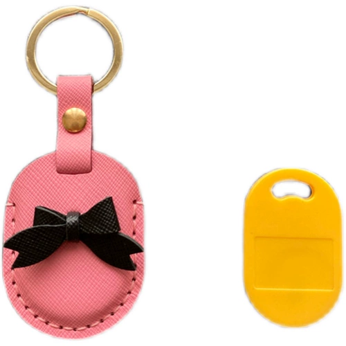 Картхолдер, маленький чехол для проездного, прямоугольный защитный чехол для карты, милый брелок, из натуральной кожи