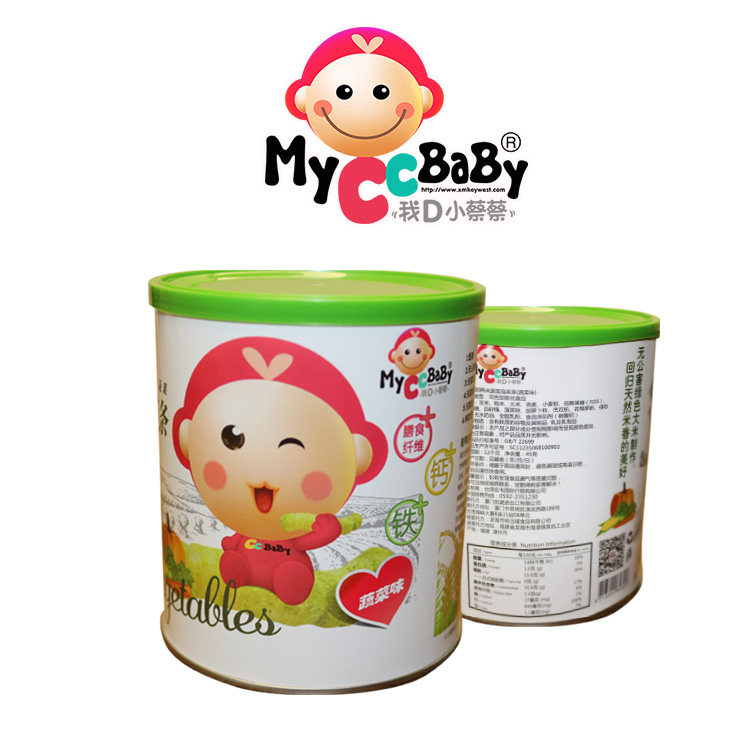我d小蔡蔡条蔬菜手指米条7月泡芙 myccbaby我d小蔡蔡膨化食品