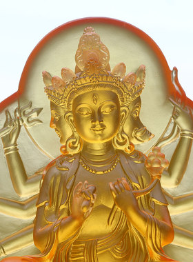非遗传承古法琉璃摩利保平安支天