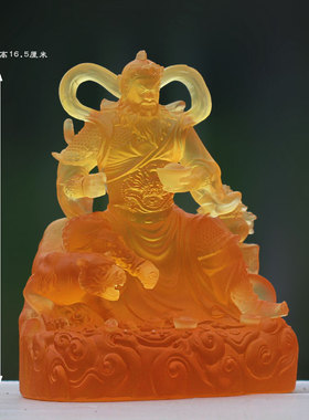 赵公明财神像摆件骑虎武财神