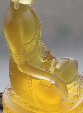 室内如来居家供奉工艺品琉璃佛像