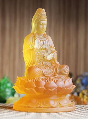 古法琉璃供奉保平安寺庙观音像