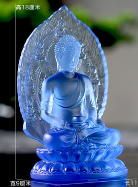 琉璃药师佛家用供奉摆件客厅