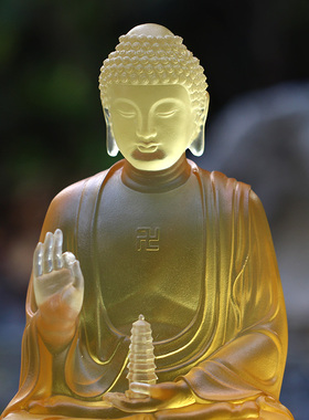 琉璃托塔药师佛佛像摆件