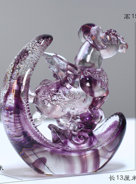 琉璃生肖羊创意摆件新年送礼