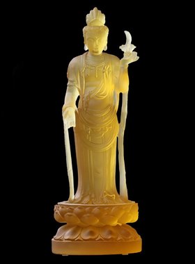 厘米琉璃菩萨佛堂供奉摆件