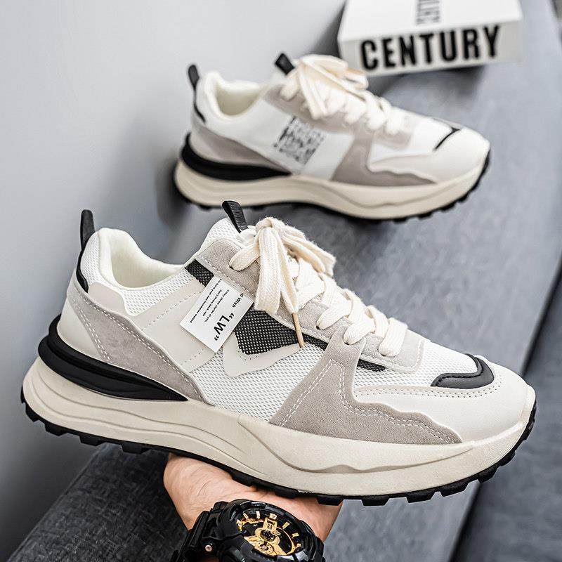 男鞋春夏季2026新款男士透气运动休闲鞋厚底增高华夫百搭老0116w,淘宝优惠券,粉丝福利购,淘宝优惠卷