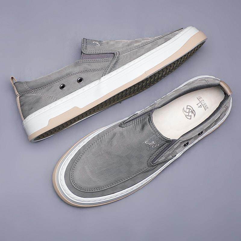 春秋2026年新款男士帆布鞋透气休闲一脚蹬布鞋软底开车鞋0123z,淘宝优惠券,粉丝福利购,淘宝优惠卷