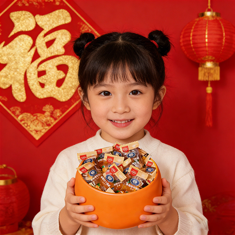 阿麦斯4D桔子罐苹果罐甜橙爆汁软糖大吉大利软糖年货糖果新年礼盒,淘宝优惠券,粉丝福利购,淘宝优惠卷