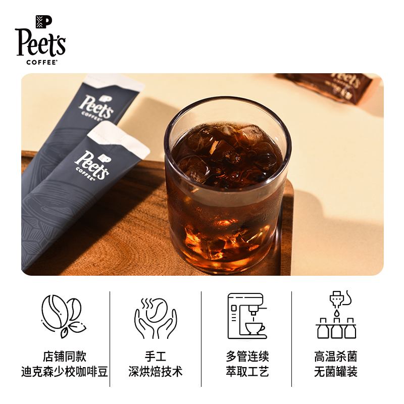 【新品】Peets皮爷意浓+迪克森美式咖啡液平衡醇厚口感组合多盒囤 - 图3