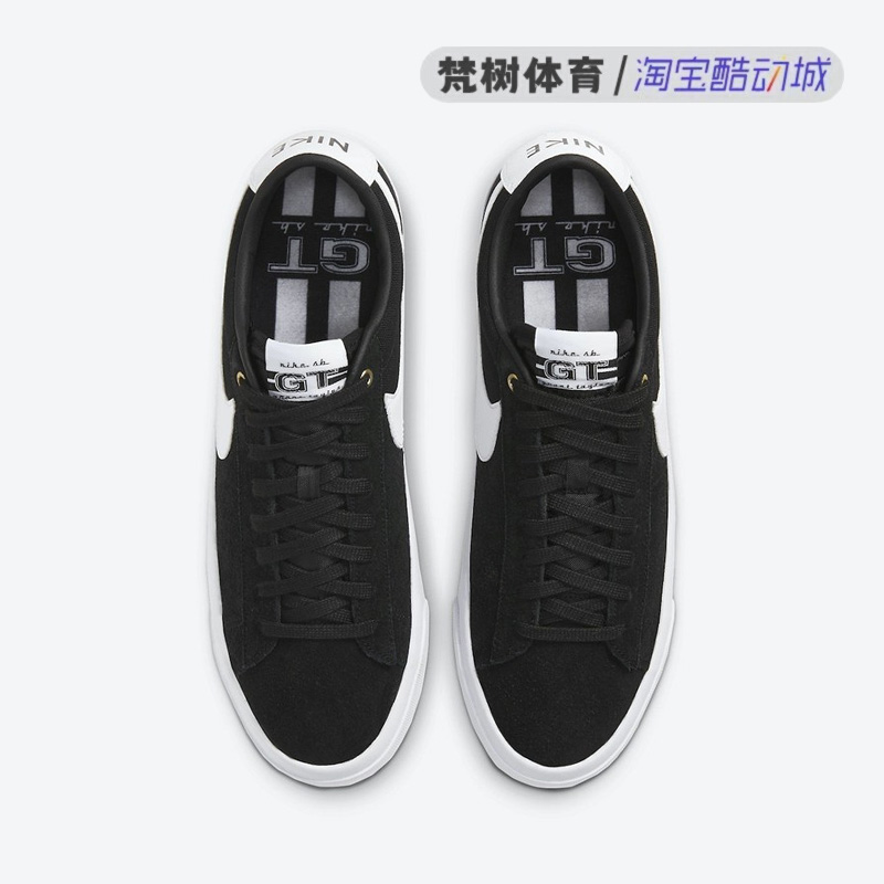 Nike/耐克 Blazer Low黑白开拓者低帮复古休闲滑板鞋 DC7695-002-图1