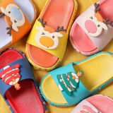 Летние слайдеры, мультяшные милые нескользящие детские тапочки для мальчиков, семейный стиль, подходит для подростков