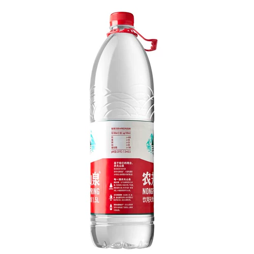 Nongfu Mountain Spring Натуральная питьевая вода 1,5 л*12 бутылок с полной коробкой большой бутылка минеральной воды Семейная Упаковка воды Случайное распределение