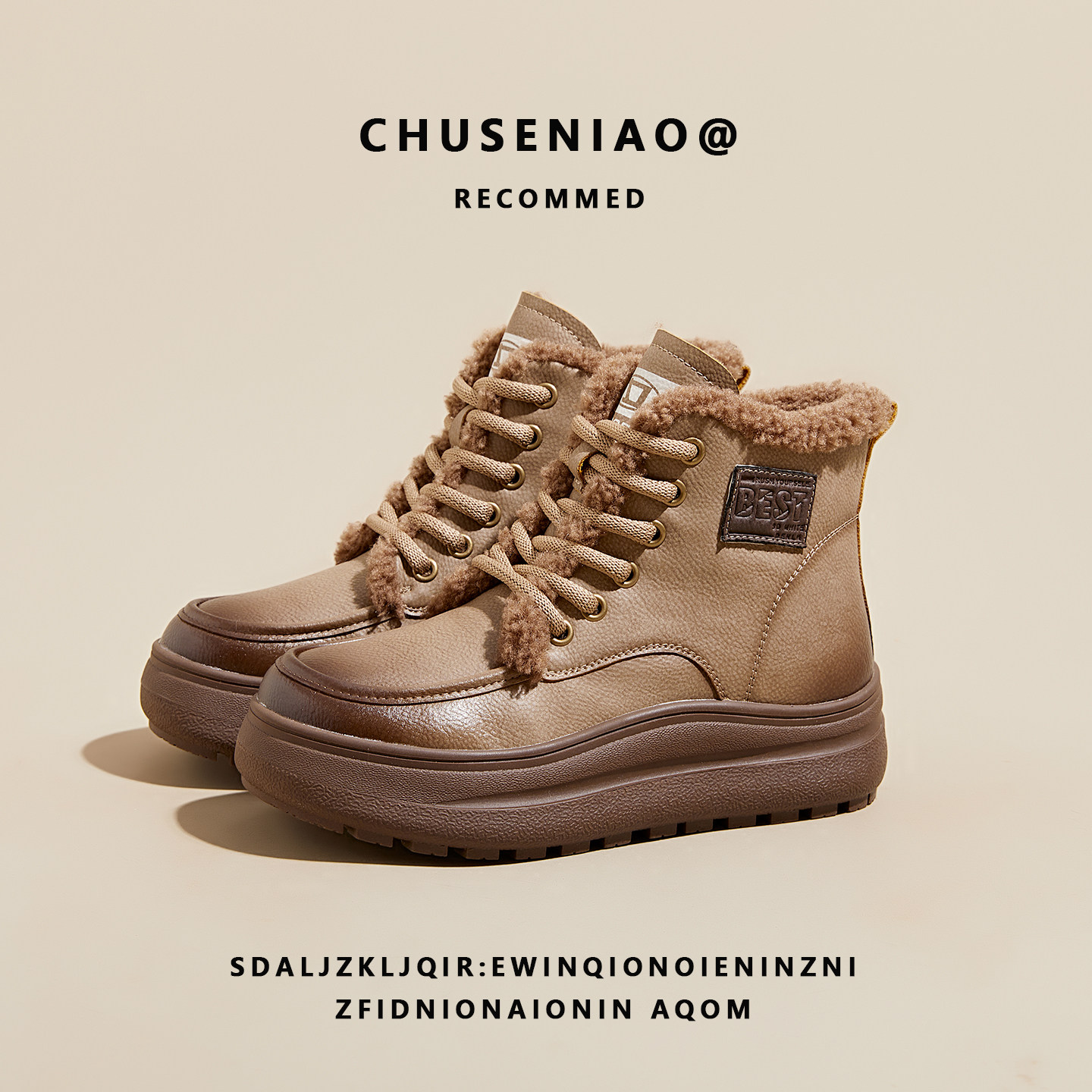 复古真皮厚底雪地靴女鞋2025冬季新款加绒保暖高帮棉鞋防滑马丁靴,淘宝优惠券,粉丝福利购,淘宝优惠卷