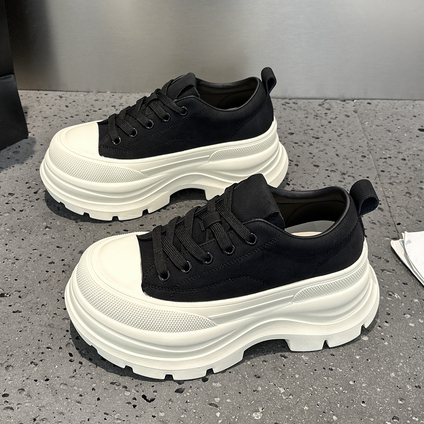 真皮厚底小白鞋女2025秋季新款爆款增高小个子松糕加绒休闲运动鞋,淘宝优惠券,粉丝福利购,淘宝优惠卷