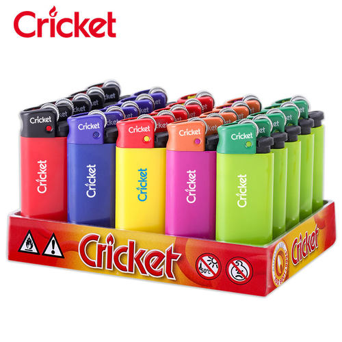 广告定制进口Cricket创意塑料个性滑轮砂轮一次性草蜢打火机批 - 图0