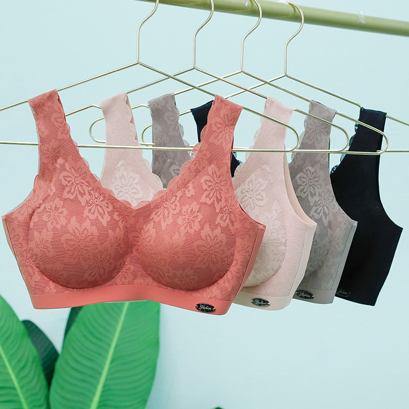 泰国乳胶女无钢圈舒适收副乳内衣 乔茵悦文胸