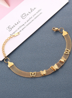 蝴蝶手表款式钛钢手链女流行手工饰品新品上市配饰首饰爆款