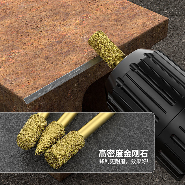 Diamond grinding head alloy rotary file inner grinding head