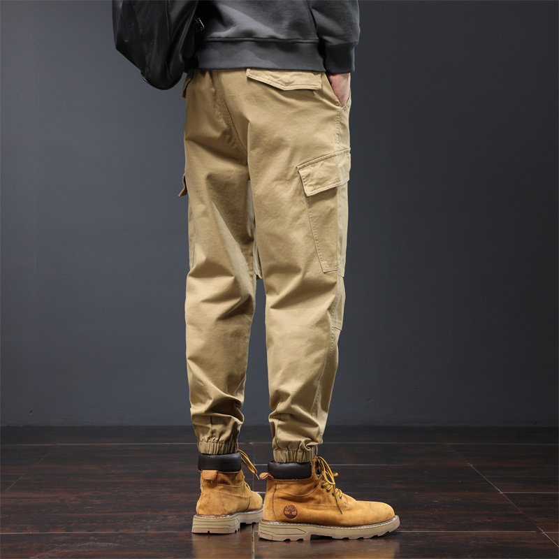 加绒男士工装裤潮牌多口袋宽松束脚哈伦裤春秋季新款休闲长裤子裤,淘宝优惠券,粉丝福利购,淘宝优惠卷