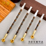 汉匠 Старомодная латунная курительная трубка ручной работы, мужской агатовый мундштук