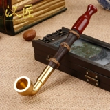 Мужская медная старомодная курительная трубка, подарок на день рождения