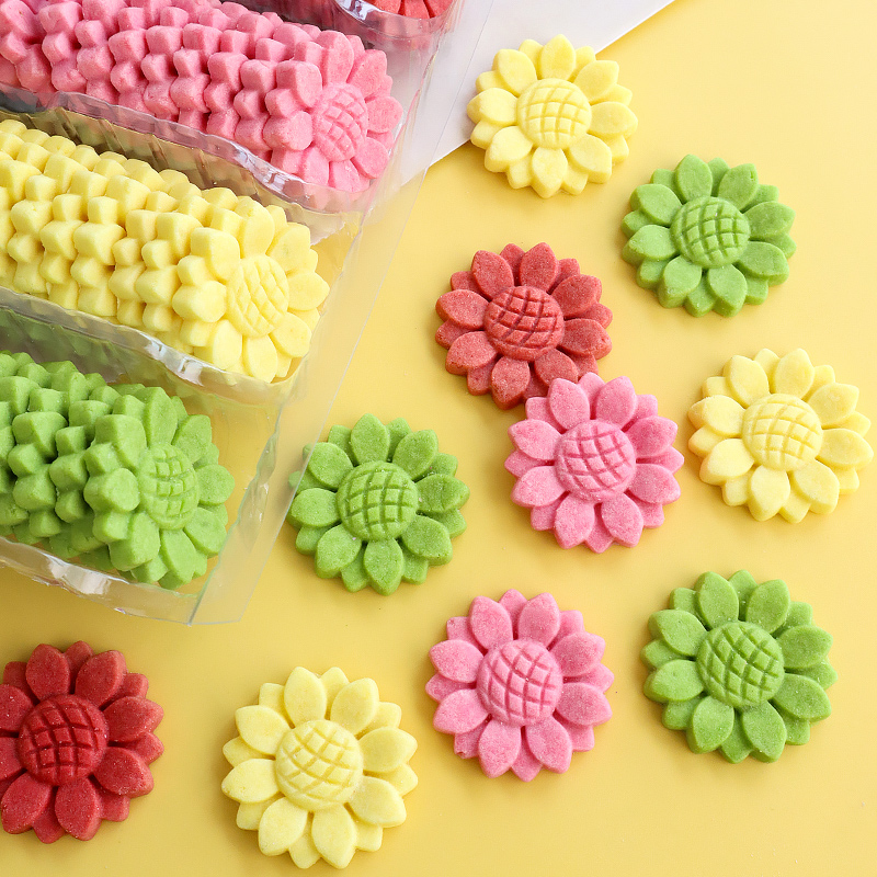 Colorful Sunflower Children's Birthday Cake Decorated Cookies