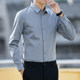 Clean version solid color business casual professional formal men's shirt