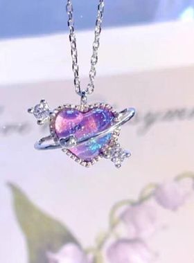 闺蜜项链原创女蜜糖星月可爱潮学生百搭爱心儿童二人款礼物